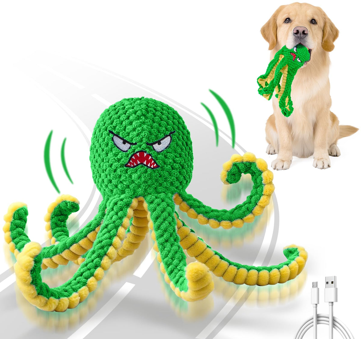 Interactive Dog Toys Octopus to Keep Them Busy(Blue)
