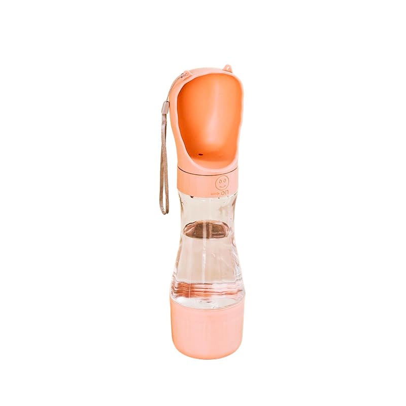 Portable Dog Water Bottle, Leak-Proof Pet Water Dispenser with Food Container, Travel Water Bottle for Dogs, Walking, Hiking & Outdoor Adventures