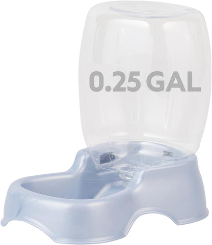Petmate Pet Cafe Gravity Water Dispenser, 0.75 GAL, Pearl Gray