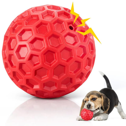 DISSKNIC Indestructible Squeaky Dog Ball, Relieves Anxiety, Cleans Teeth, Interactive Chew Toy for Aggressive Chewers, Dog Toy for Large Breeds, Outdoor Waterproof