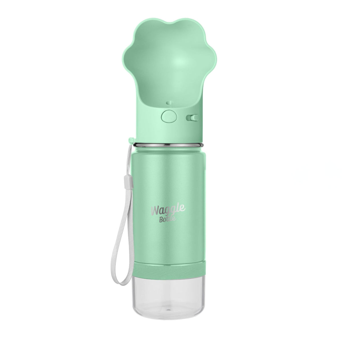 Stainless Steel Dog Travel Water Bottle, Vacuum Insulated Portable Dog Water Dispenser, Drink Cup and Snack Container On The Go, Outdoor Walking, Hiking, Travel (Mint)