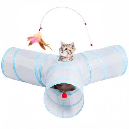 Tempcore Pet Tunnel Tube Cat Toys, Cat Tunnels for Indoor Cats