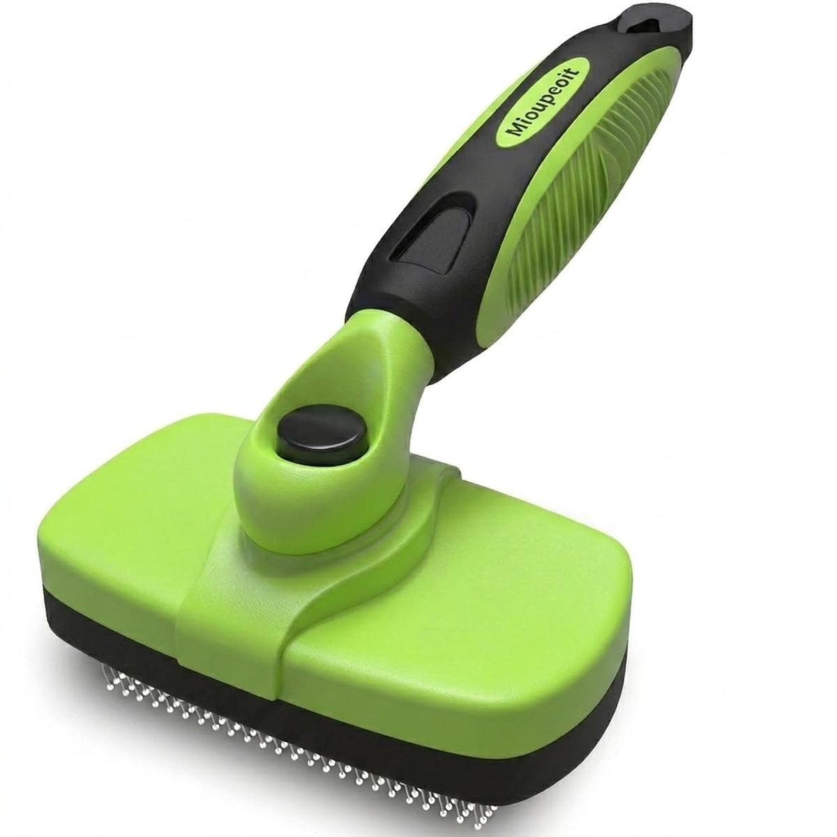 Cat & Dog Brush, Self Cleaning Slicker Brush for Long & Short Haired Pets, Deshedding Grooming Tool with Gentle Retractable Stainless Steel Pins, Reduces Shedding, Easy to Clean