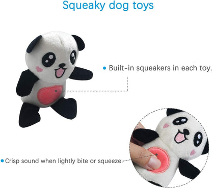 LEGEND SANDY Squeaky Plush Dog Toy Pack for Puppy, Small Puppy Chew Toys