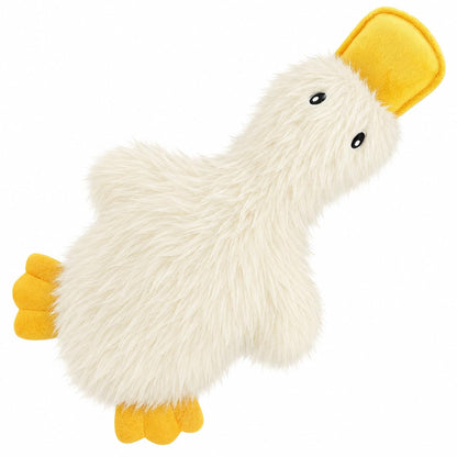 Best Pet Supplies Interactive Squeaky Dog Toy - Crinkle Duck, Blue