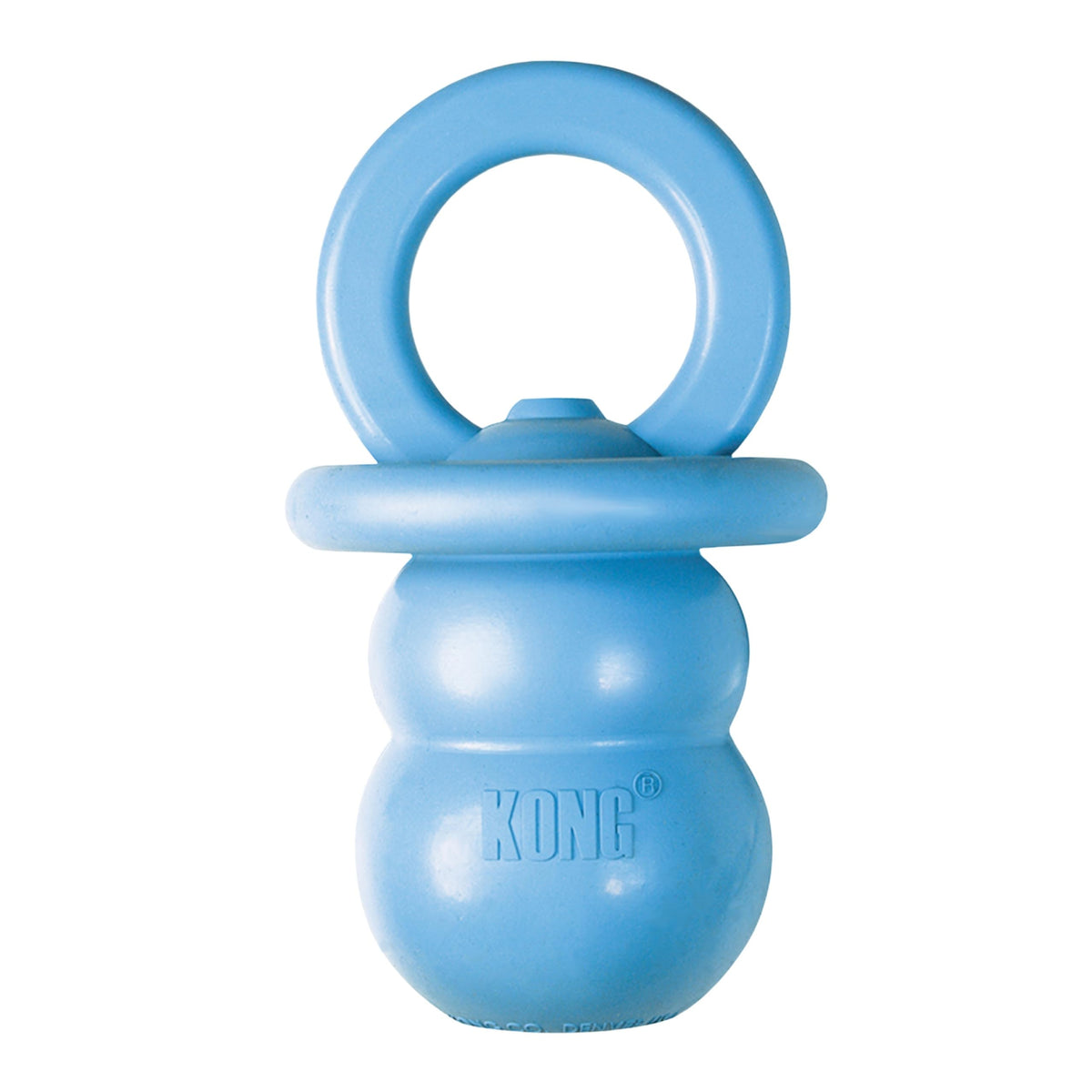 KONG Puppy Binkie, Natural Rubber Teething Toy, for Small Puppies, Blue