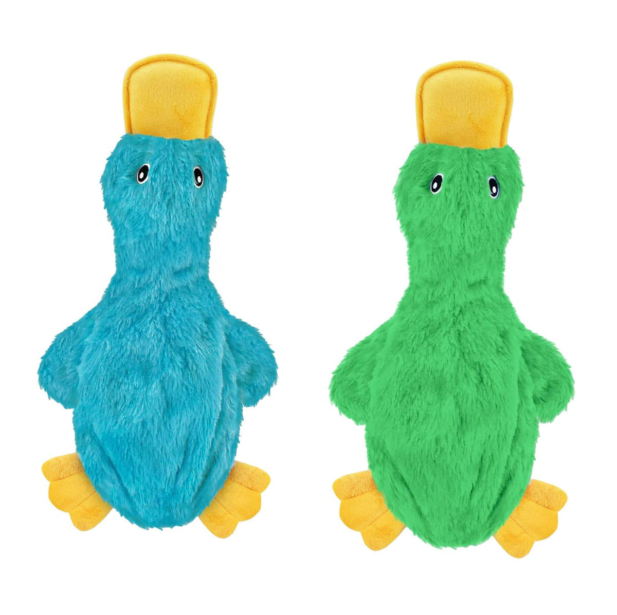 Best Pet Supplies 2-in-1 Fun Skin Stuffless Dog Toy - Wild Duck, Medium