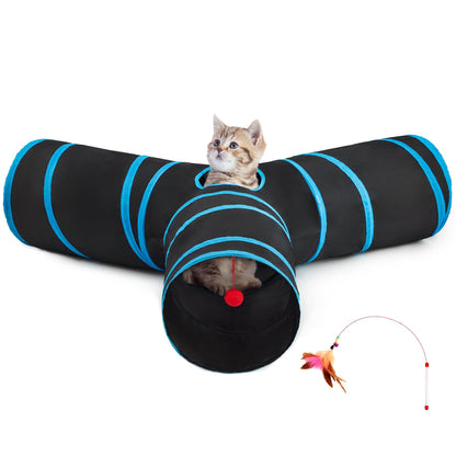 Tempcore Pet Tunnel Tube Cat Toys, Cat Tunnels for Indoor Cats
