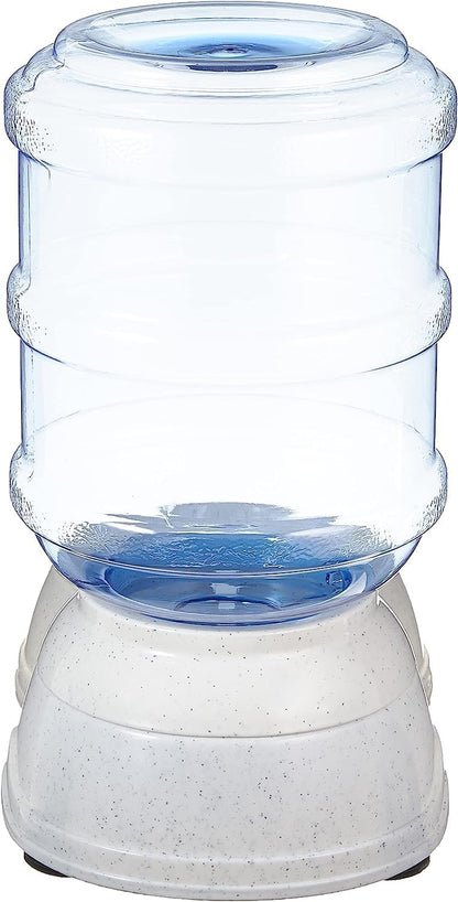 Amazon Basics Gravity Pet Water Dispenser for Cat and Dog, Easy to Clean, 135.3fl.oz Capacity, Small