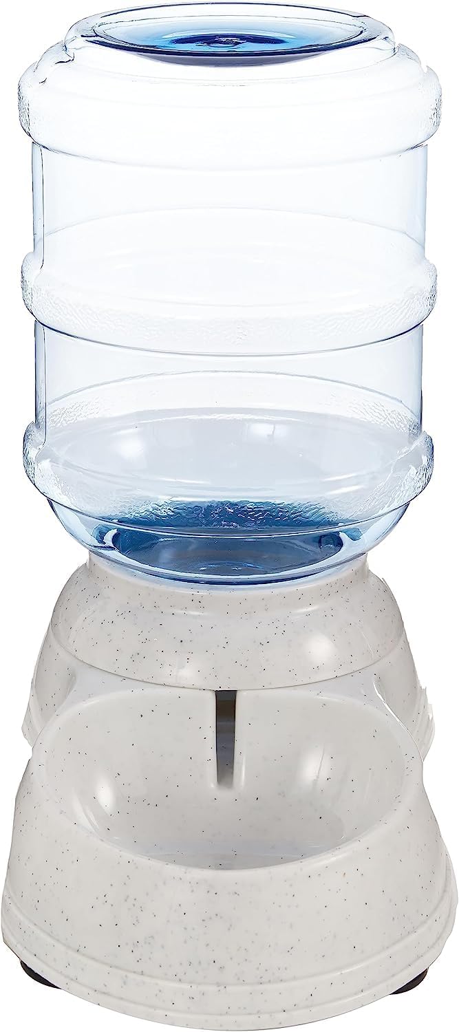 Amazon Basics Gravity Pet Water Dispenser for Cat and Dog, Easy to Clean, 135.3fl.oz Capacity, Small