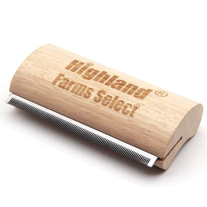 Professional Deshedding Grooming Tool for Dogs & Cats,Wood Pets Groomer 5In