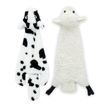 Best Pet Supplies 2-in-1 Fun Skin Stuffless Dog Toy - Wild Duck, Medium