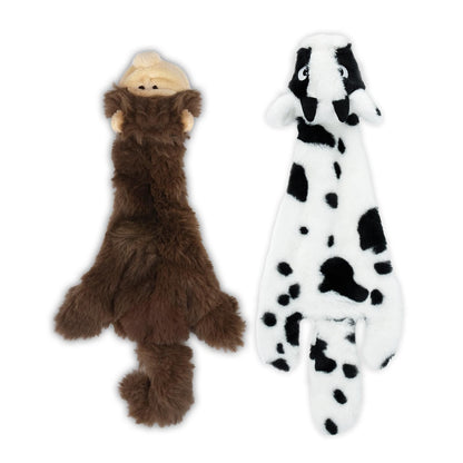 Best Pet Supplies 2-in-1 Fun Skin Stuffless Dog Toy - Wild Duck, Medium