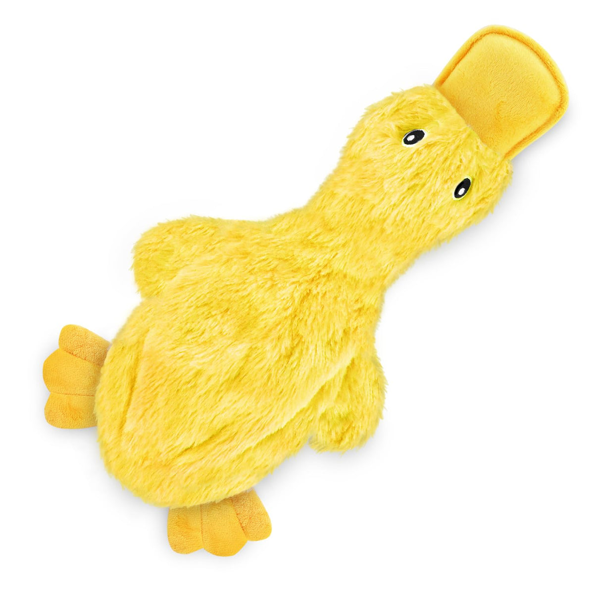 Best Pet Supplies Interactive Squeaky Dog Toy - Crinkle Duck, Blue