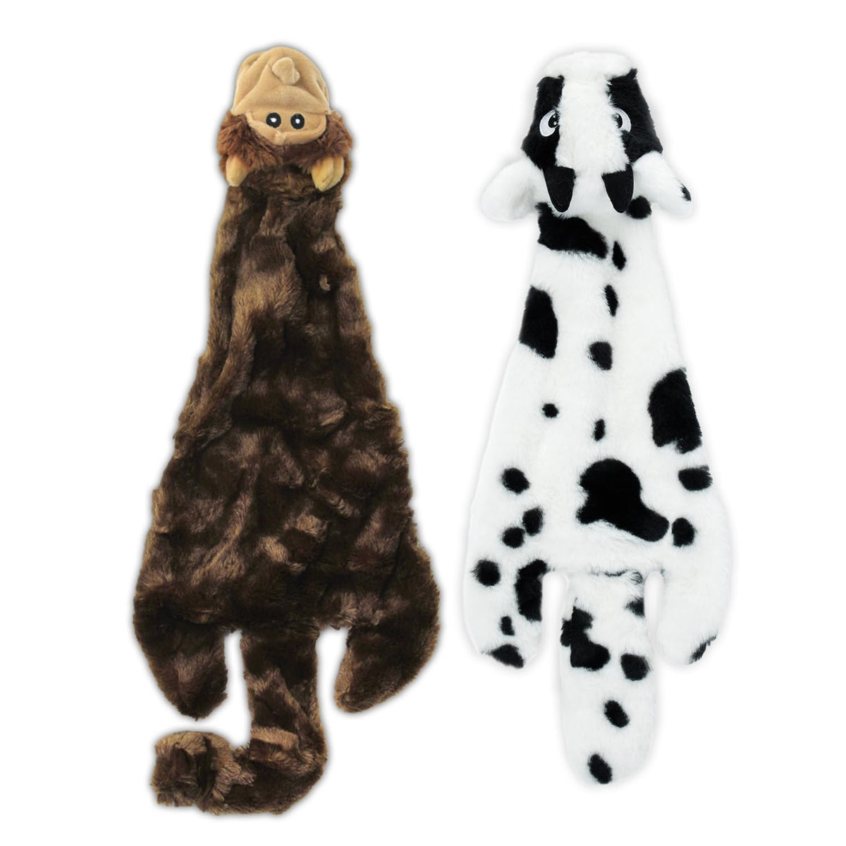 Best Pet Supplies 2-in-1 Fun Skin Stuffless Dog Toy - Wild Duck, Medium