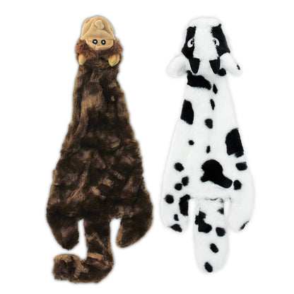 Best Pet Supplies 2-in-1 Fun Skin Stuffless Dog Toy - Wild Duck, Medium