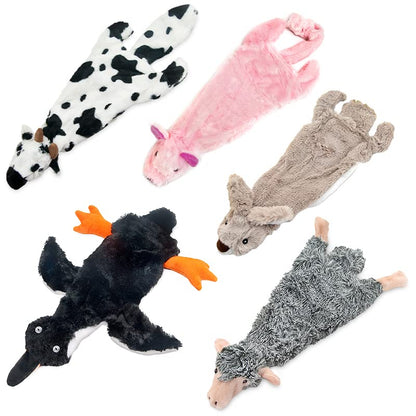 Best Pet Supplies 2-in-1 Fun Skin Stuffless Dog Toy - Wild Duck, Medium
