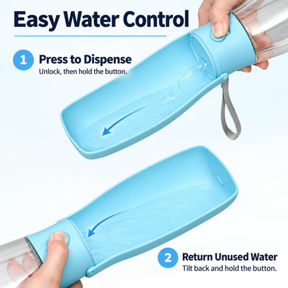 Portable Dog Water Bottle 19oz Blue