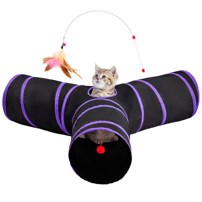 Tempcore Pet Tunnel Tube Cat Toys, Cat Tunnels for Indoor Cats