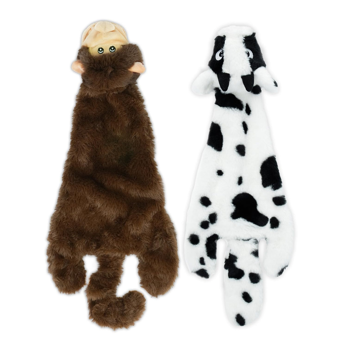 Best Pet Supplies 2-in-1 Fun Skin Stuffless Dog Toy - Wild Duck, Medium