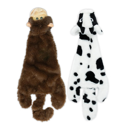 Best Pet Supplies 2-in-1 Fun Skin Stuffless Dog Toy - Wild Duck, Medium