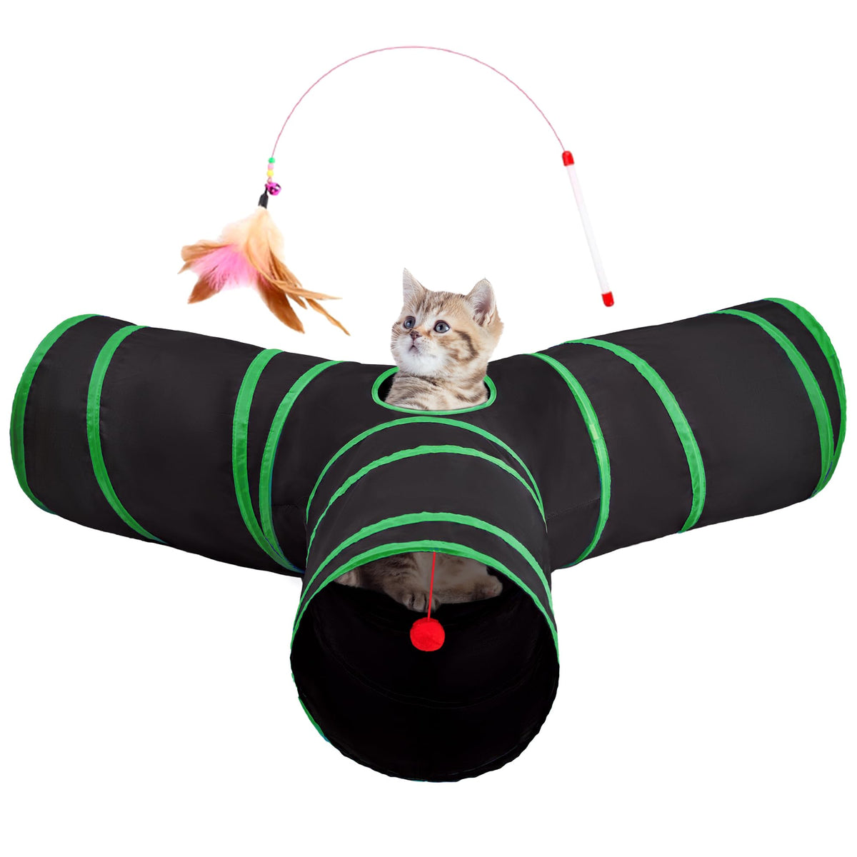 Tempcore Pet Tunnel Tube Cat Toys, Cat Tunnels for Indoor Cats