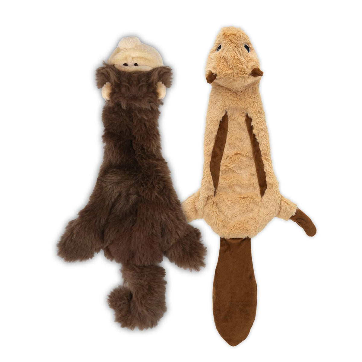 Best Pet Supplies 2-in-1 Fun Skin Stuffless Dog Toy - Wild Duck, Medium