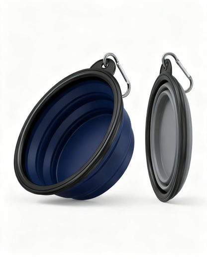 Rest-Eazzzy Collapsible Dog Bowls, 2 Pack Sturdy Portable Dog Water Bowls