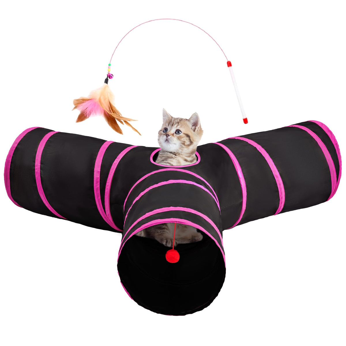 Tempcore Pet Tunnel Tube Cat Toys, Cat Tunnels for Indoor Cats