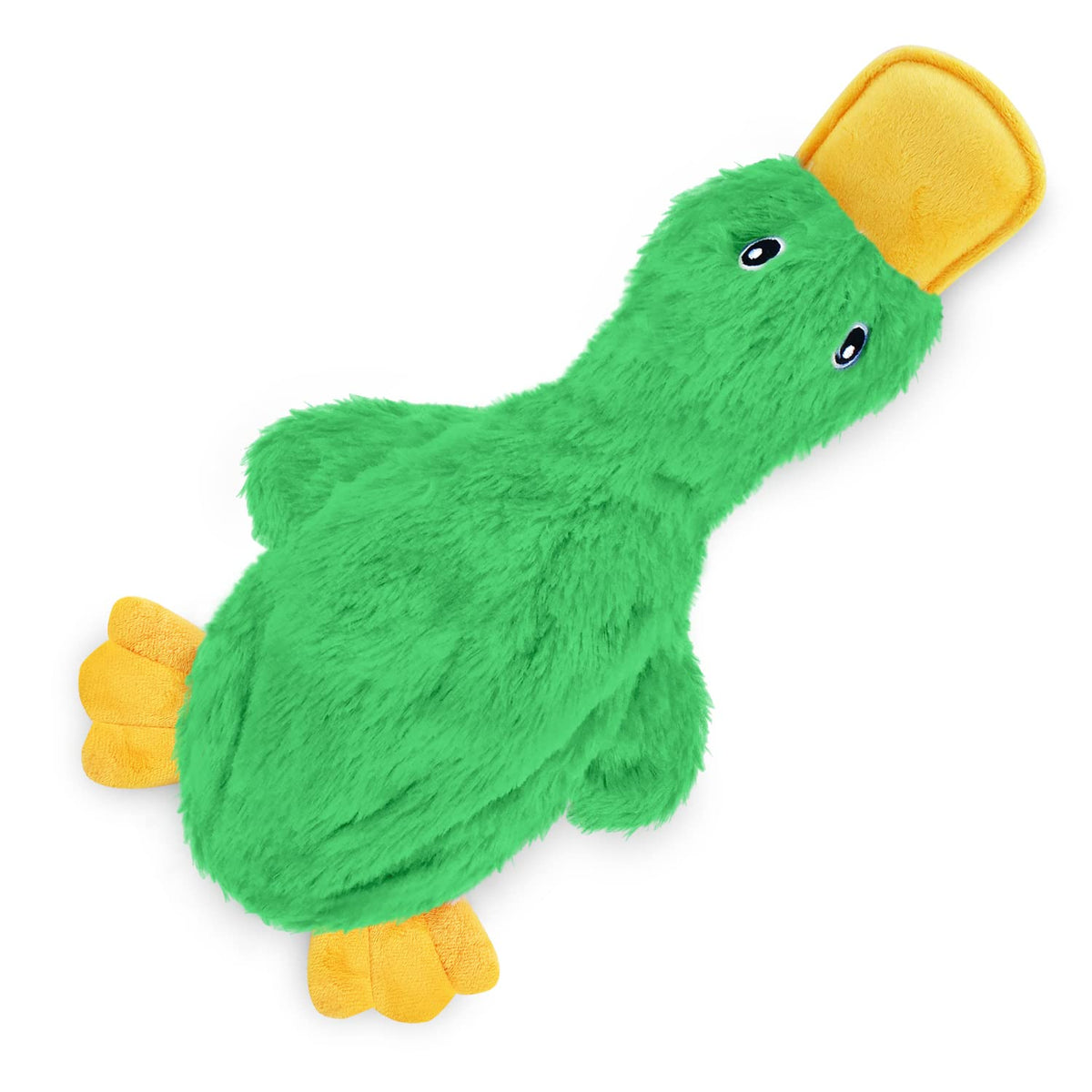 Best Pet Supplies Interactive Squeaky Dog Toy - Crinkle Duck, Blue