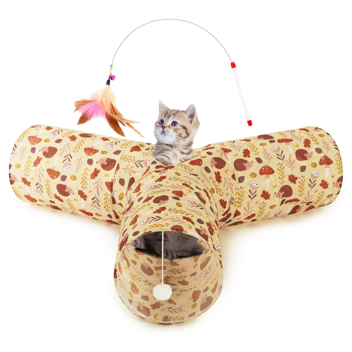 Tempcore Pet Tunnel Tube Cat Toys, Cat Tunnels for Indoor Cats