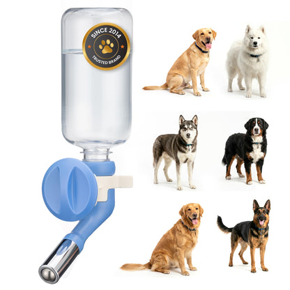 Choco Nose No-Drip Water Bottle for Small Dogs & Cats (10–25 lb) - Leak-Proof Patented 16mm Nozzle Helps Prevent Mess & Spills, BPA Free, Easy to Install Cage & Crate Mount Feeder, 10.2 fl oz (C590)