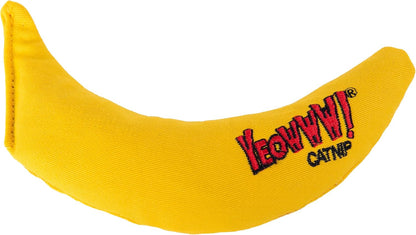 Yeowww! Catnip Chi-CAT-a Banana Toy for Cats - 7 Inches - Durable Cotton Twill - Made in the USA - Stuffed with Organically Grown Catnip