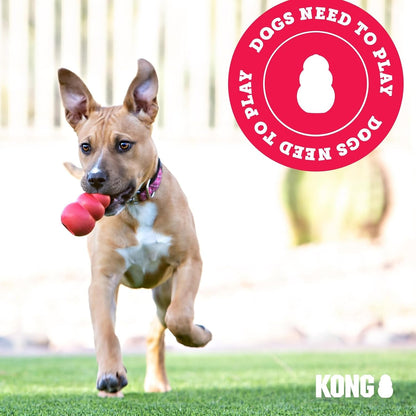 KONG Puppy Binkie, Natural Rubber Teething Toy, for Small Puppies, Blue