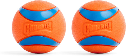 Chuckit! Ultra Ball Dog Toy, Durable Rubber, Medium 2.5-in, 2 Pack