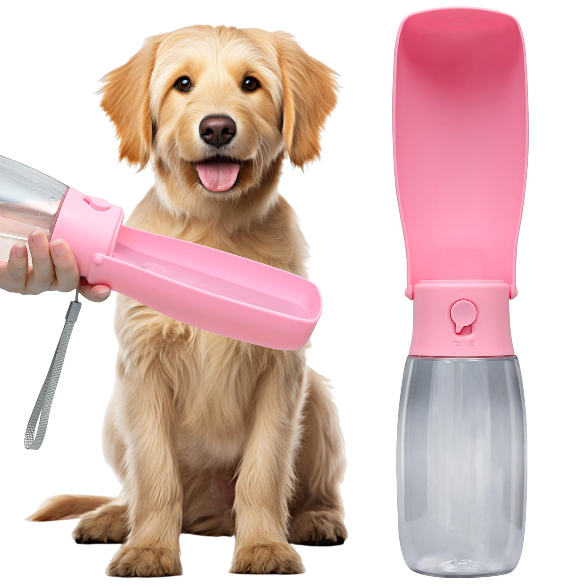 Portable Dog Water Bottle 19oz Blue