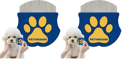 PETHROOM Professional Eye Comb for Pets, Stainless Steel Tear Stain Remover