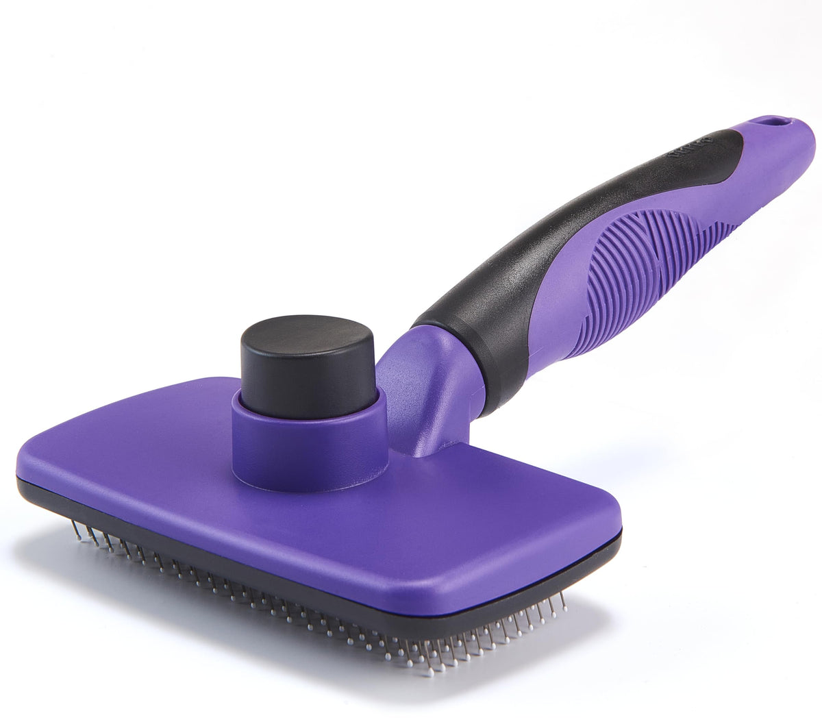 Self Cleaning Slicker Brush for Dogs& Cats, Skin Friendly Grooming Brush for Shedding Long&Short Haired Dogs& Cats, Deshedding Pet Supplies Accessories, Green