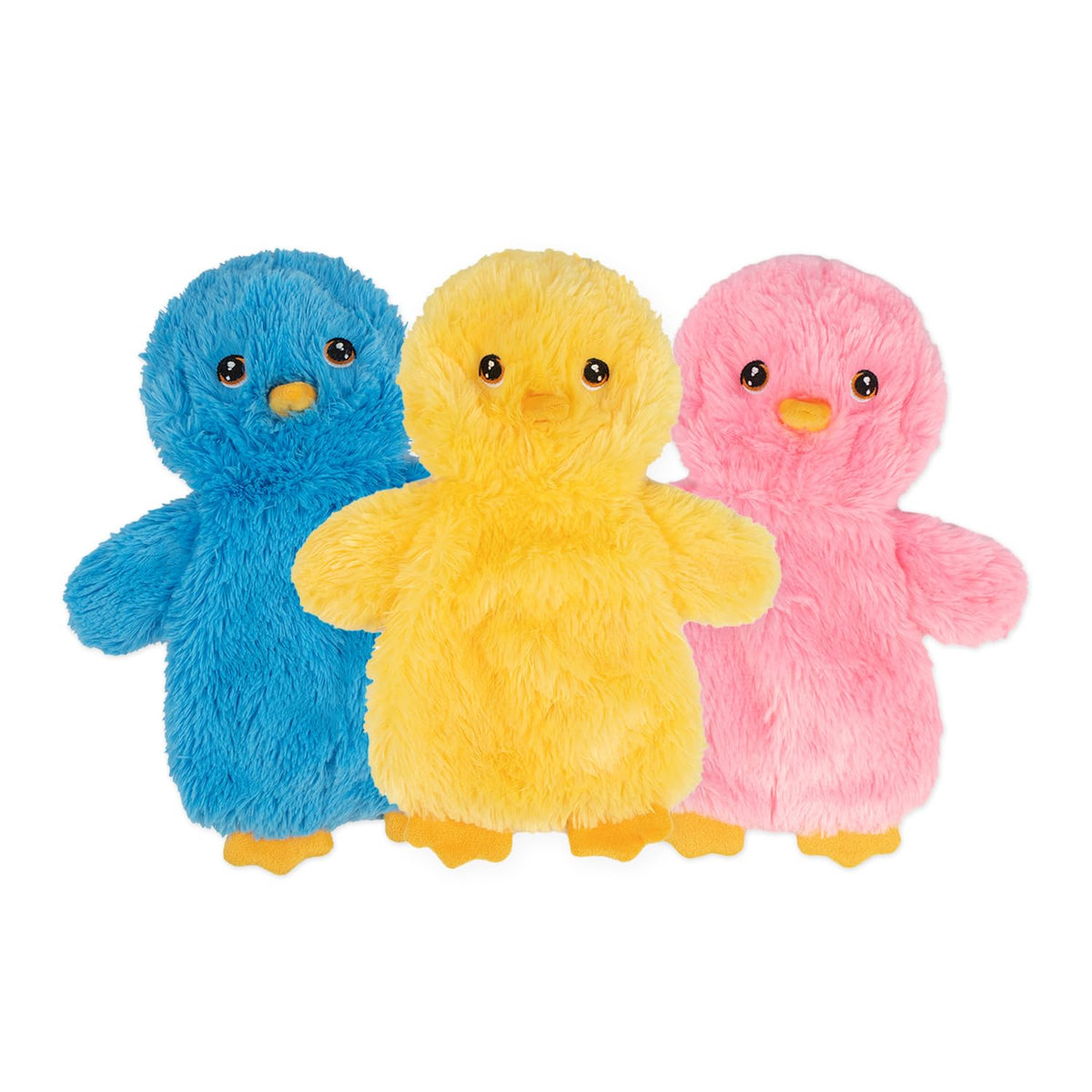 Best Pet Supplies Interactive Squeaky Dog Toy - Crinkle Duck, Blue