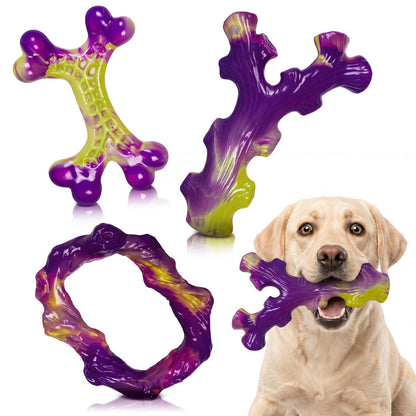 Frienhund Tough Dog Toys for Aggressive Chewers 3 Pack, Indestructible Dog Toys for Large Dogs, Dog Chew Toys, Aggressive Chew Toys to Keep Them Busy, Dog Toy for 30-75lbs Medium/Large Breeds