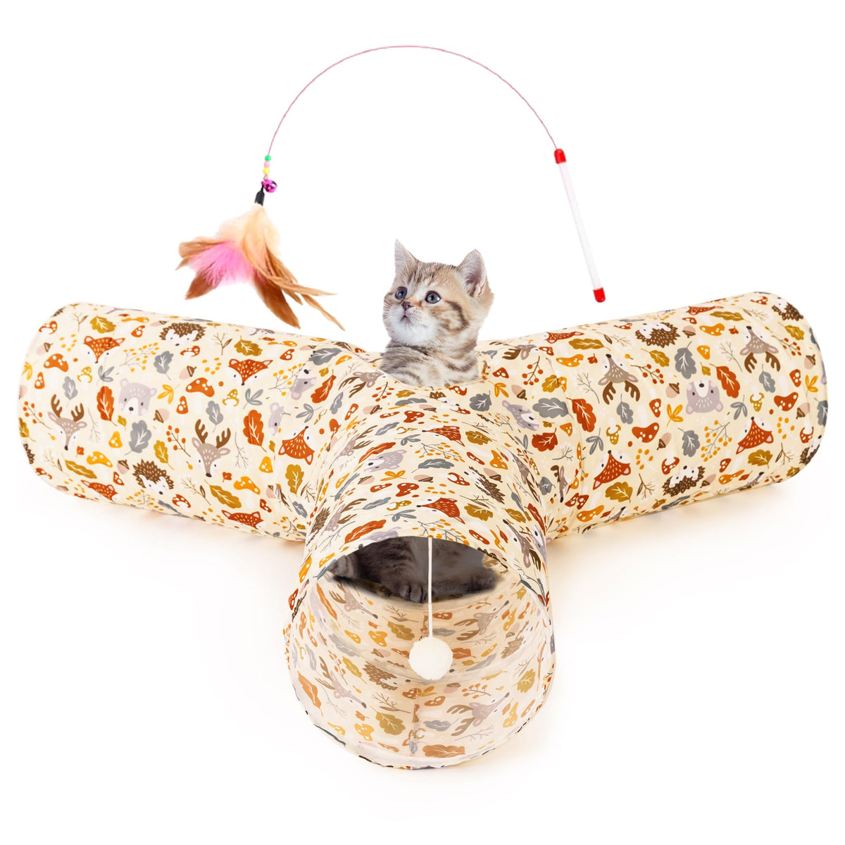 Tempcore Pet Tunnel Tube Cat Toys, Cat Tunnels for Indoor Cats