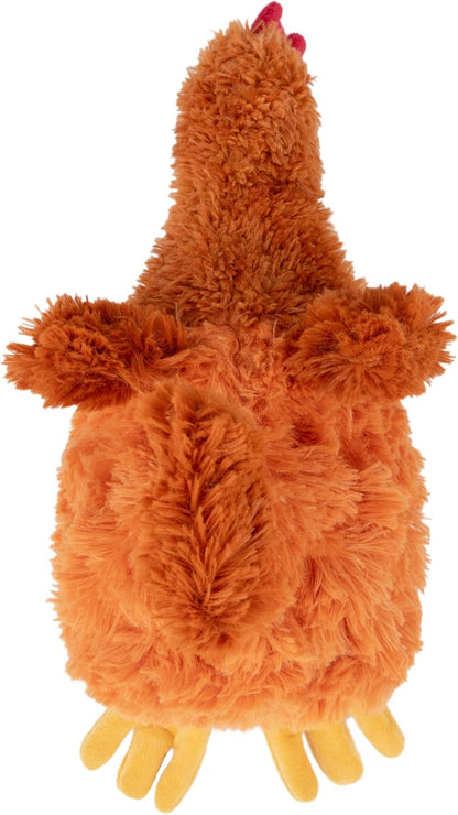 Best Pet Supplies Interactive Squeaky Dog Toy - Crinkle Chicken, Brown
