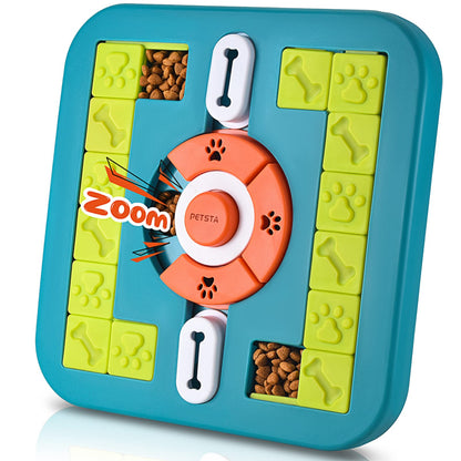 PETSTA Dog Puzzle Toys, Treat Dispensing Dog Enrichment Toys for IQ Training and Brain Stimulation, Interactive Mentally Stimulating Toys as Gifts for Puppies, Cats, Dogs