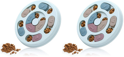 DR CATCH Dog Puzzle,Dogs Food Toys for IQ Training & Mental Enrichment,Dog Treat Puzzle(Blue)
