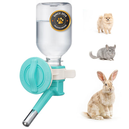 Choco Nose No-Drip Water Bottle for Small Dogs & Cats (10–25 lb) - Leak-Proof Patented 16mm Nozzle Helps Prevent Mess & Spills, BPA Free, Easy to Install Cage & Crate Mount Feeder, 10.2 fl oz (C590)