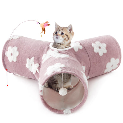 Tempcore Pet Tunnel Tube Cat Toys, Cat Tunnels for Indoor Cats