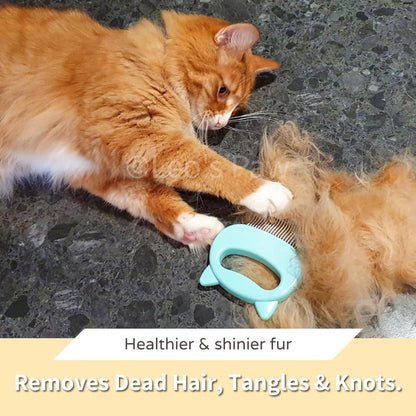 Leo's Paw The Original Pet Hair Removal Massaging Shell Comb