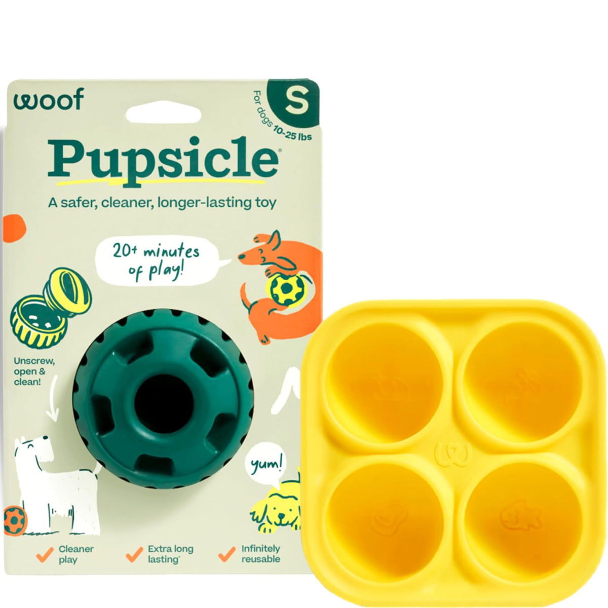 WOOF Starter Pack Dog Treat Toy for Large Dogs 25-75 lbs