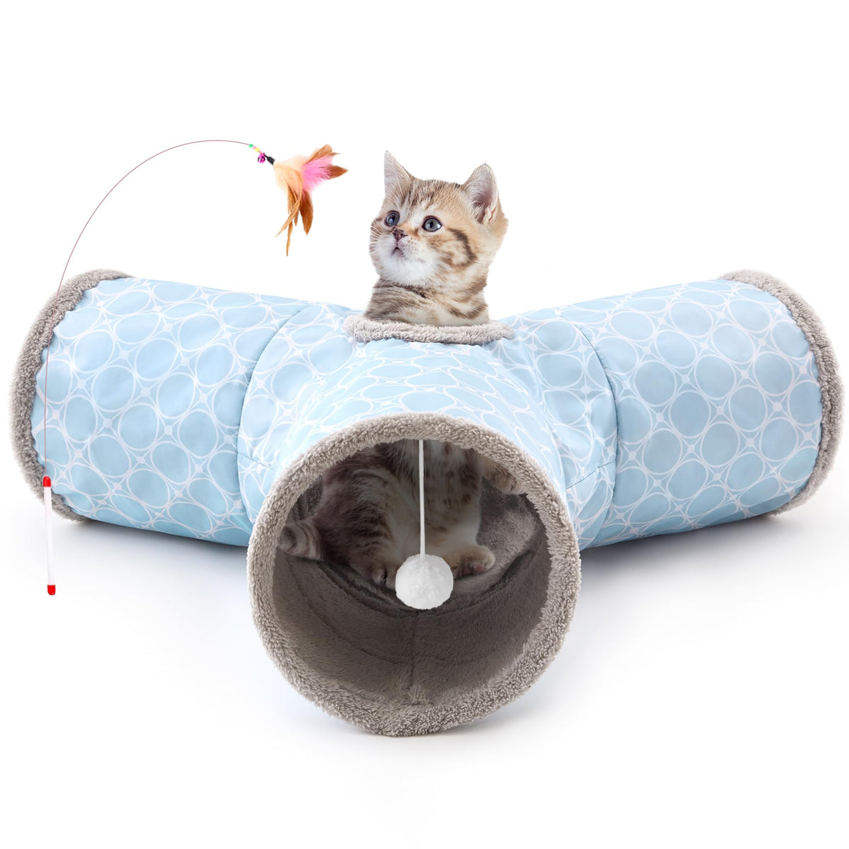 Tempcore Pet Tunnel Tube Cat Toys, Cat Tunnels for Indoor Cats