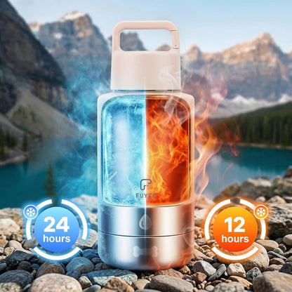 Dog Water Bottle 32oz, Insulated Stainless Steel Travel Water Dispenser with 2 Detachable Dog Bowls for Food and Water, Leak Proof Portable Pet Drinking Cup for Walking Hiking Camping